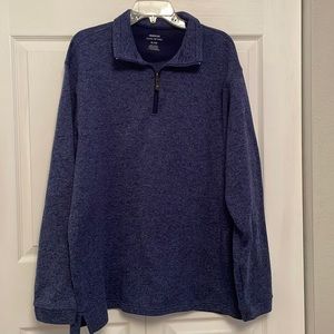 ✔️HAGGAR COOL 18 Pro Pullover Sweatshirt 1/4 Zip Quarter Zip Sweater Like NEW